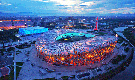 国家体育场(鸟巢)被称为中国现代建筑与奥林匹克精神完美融合的代表