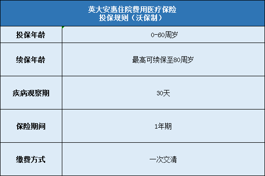 英大安惠住院医疗