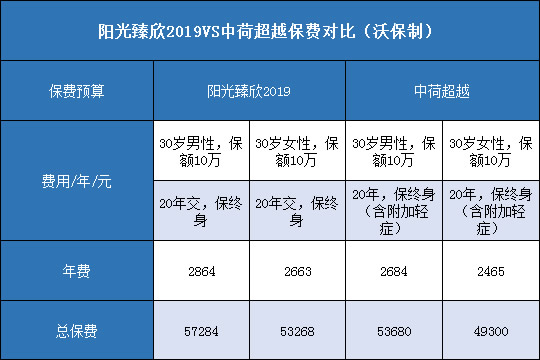 阳光臻欣2019对比中荷超越