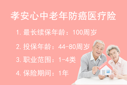 国寿孝安心中老年防癌医疗险多少钱？保什么？有什么优点？