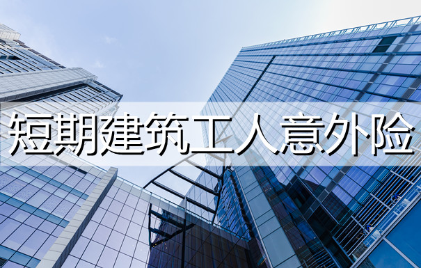 短期建筑工人意外险价格，6个建筑工人意外险价格