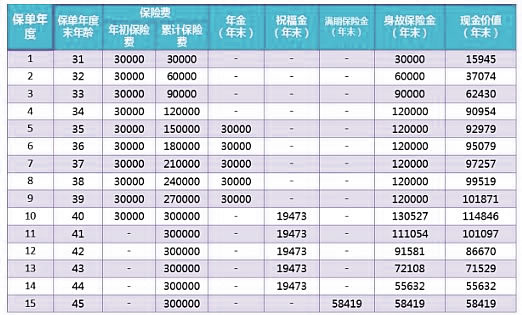 人保寿险美满赢家条款,人保寿险美满赢家年金保险现全价值表