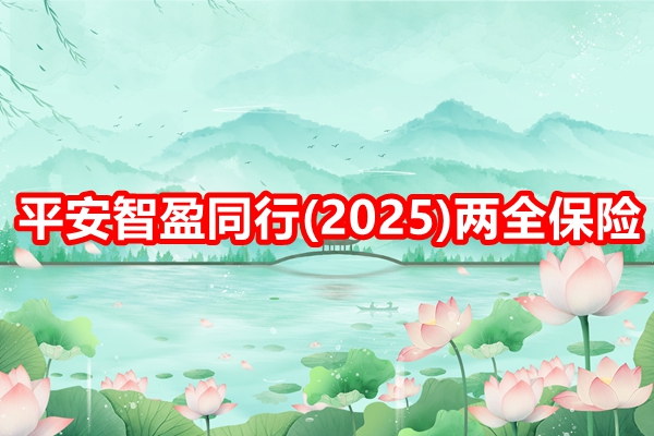 平安智盈同行(2025)两全保险介绍，投保案例+费率表+产品特色