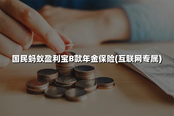 国民蚂蚁盈利宝B款年金保险(互联网专属)怎么样?收益+现金价值