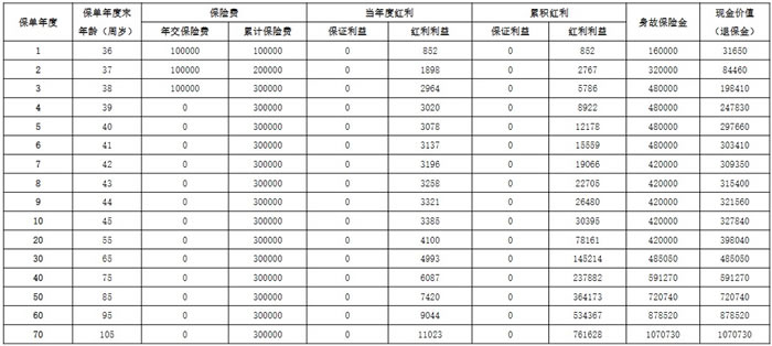 阳光人寿臻盈倍致(2.0版)终身寿险(分红型)怎么样?领多少钱?案例