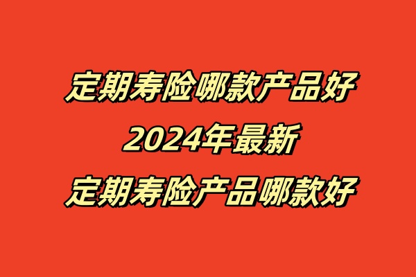 定期寿险哪款产品好(2024年最新定期寿险产品哪款好)