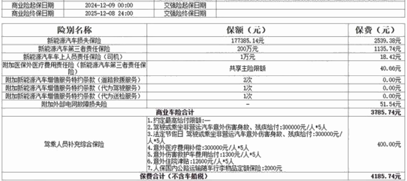 汽车保险一般建议买多少？汽车保险最新2024价格明细表+车险报价