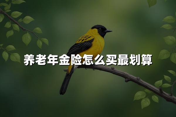 养老年金险怎么买最划算？最新政策解读+投保攻略