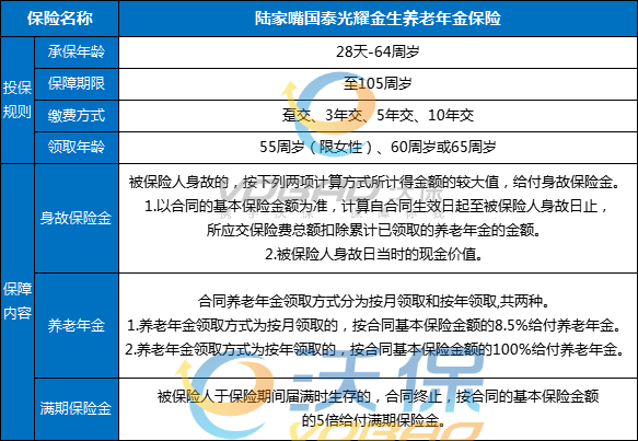 陆家嘴国泰光耀金生养老年金保险怎么样？怎么领取？条款+亮点