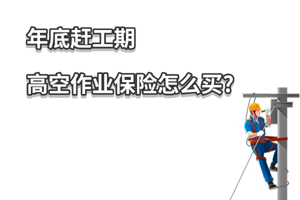 2024年底赶工期，高空作业保险怎么买？团险100万保额要多少钱？