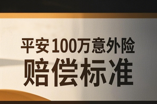 平安100万意外险赔偿标准，2025最新平安100万意外险一年多少钱