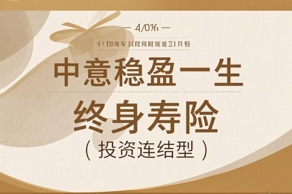 中意稳盈一生终身寿险(投资连结型)怎么样？产品介绍+案例演示