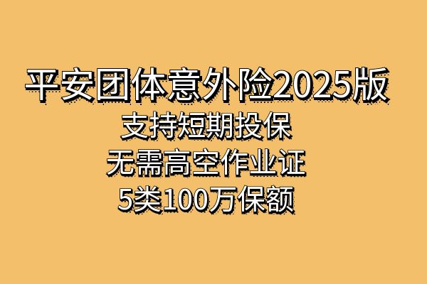 平安团体意外险2025版条款，平安团体意外险2025版价格表