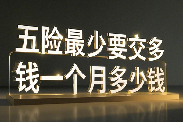 五险最少要交多少钱一个月多少钱(2025年最新权威解答)