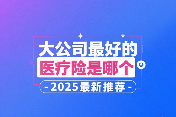 大公司最好的百万医疗险是哪个？多少钱？2025最新推荐！