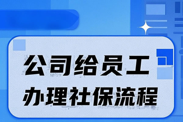 公司给员工办理社保流程，单位替员工缴纳个人部分社保