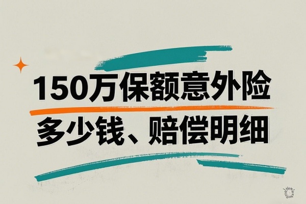 150万保额意外险多少钱，150万保额意外险赔偿明细