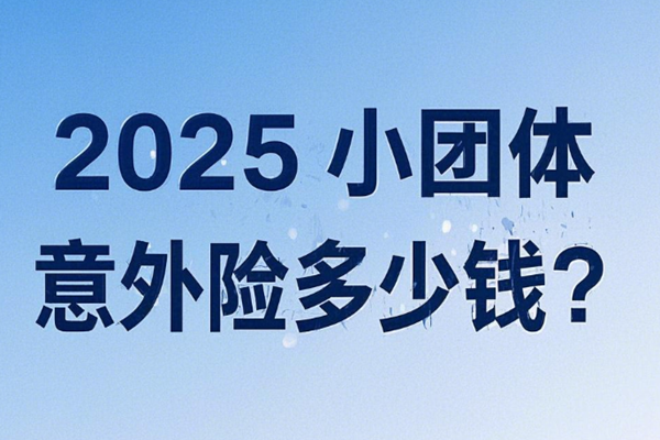 2025小团体意外险多少钱？2025团体意外险最新产品价格表