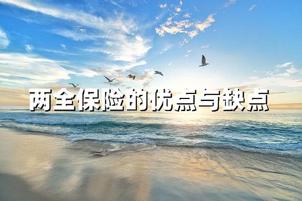 <a style='border-bottom:1px dashed;color:#337FE5;' href='//m.vobao.com/tags/1105206565667475075.shtml' target='_blank'><strong>两全保险的优点与缺点</strong></a>：一份全面解析助您理性投保