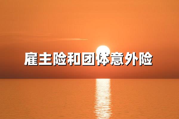 雇主责任险和团体意外险的优缺点对比：企业如何选择？